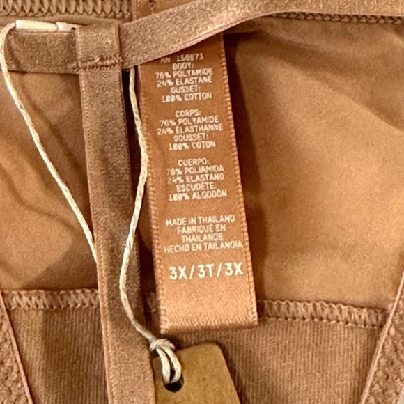 NEW, SKIMS Ochre Nude Fits Everyone Micro String Thong Size 3X New with Tags - Picture 4 of 10